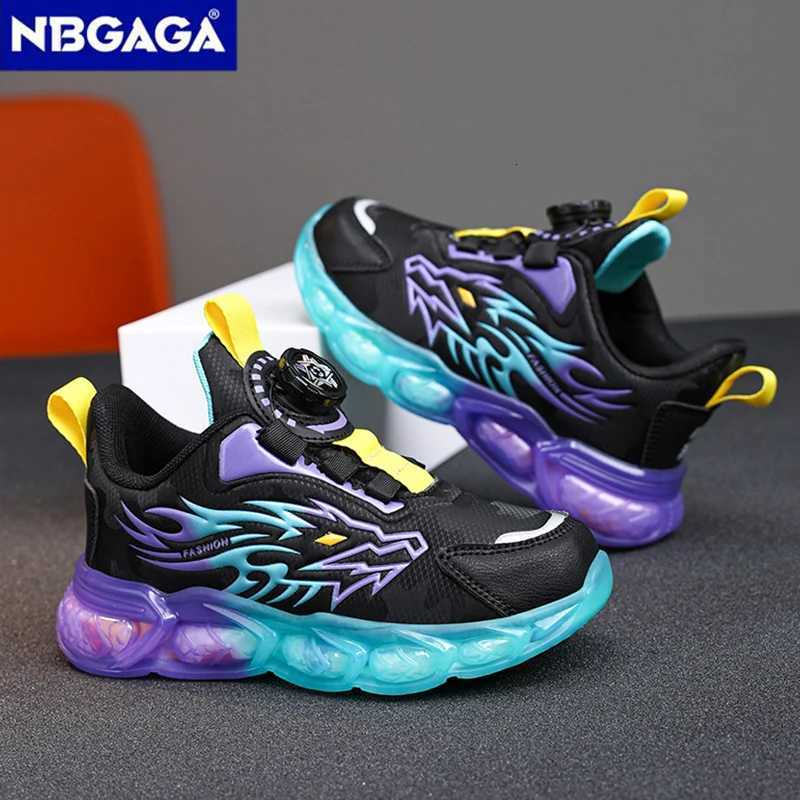 New Anti-skid Leather Kids Sneakers for Boys Running Walking Lightweight Casual Shoes With Fashion Dragon Pattern Size 28-39W251121