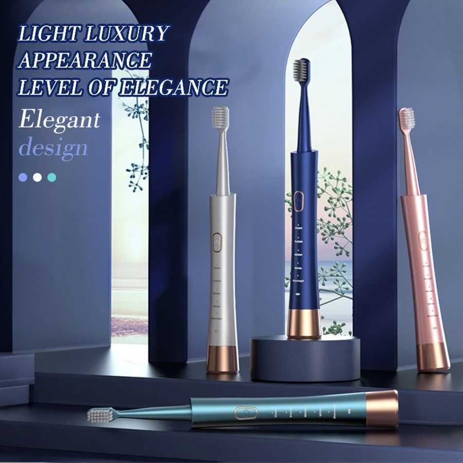 Adult Male and Female Electric Toothbrush Hollow Cup Motor Type-c Charging 5-gear Mode Sonic Electric Toothbrush C251121