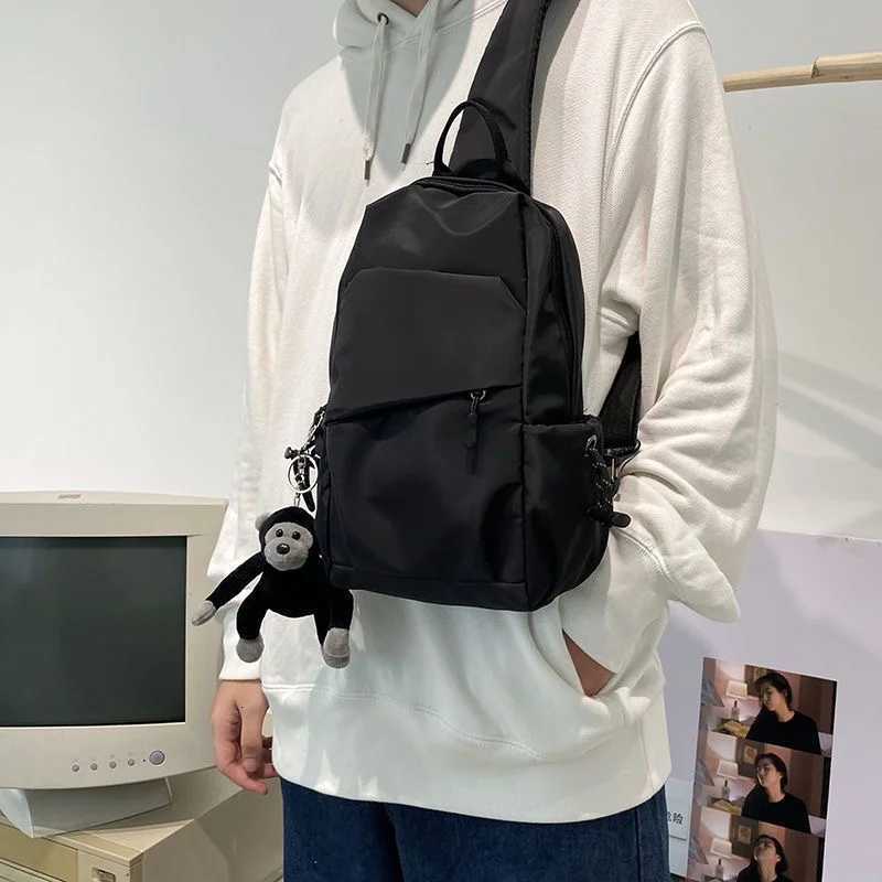 Fashion 2024 new m canvas ch bag large capacity leisure mens bag Single Shoder Messenger Bag mti functial Men Shoder Bags Y251121