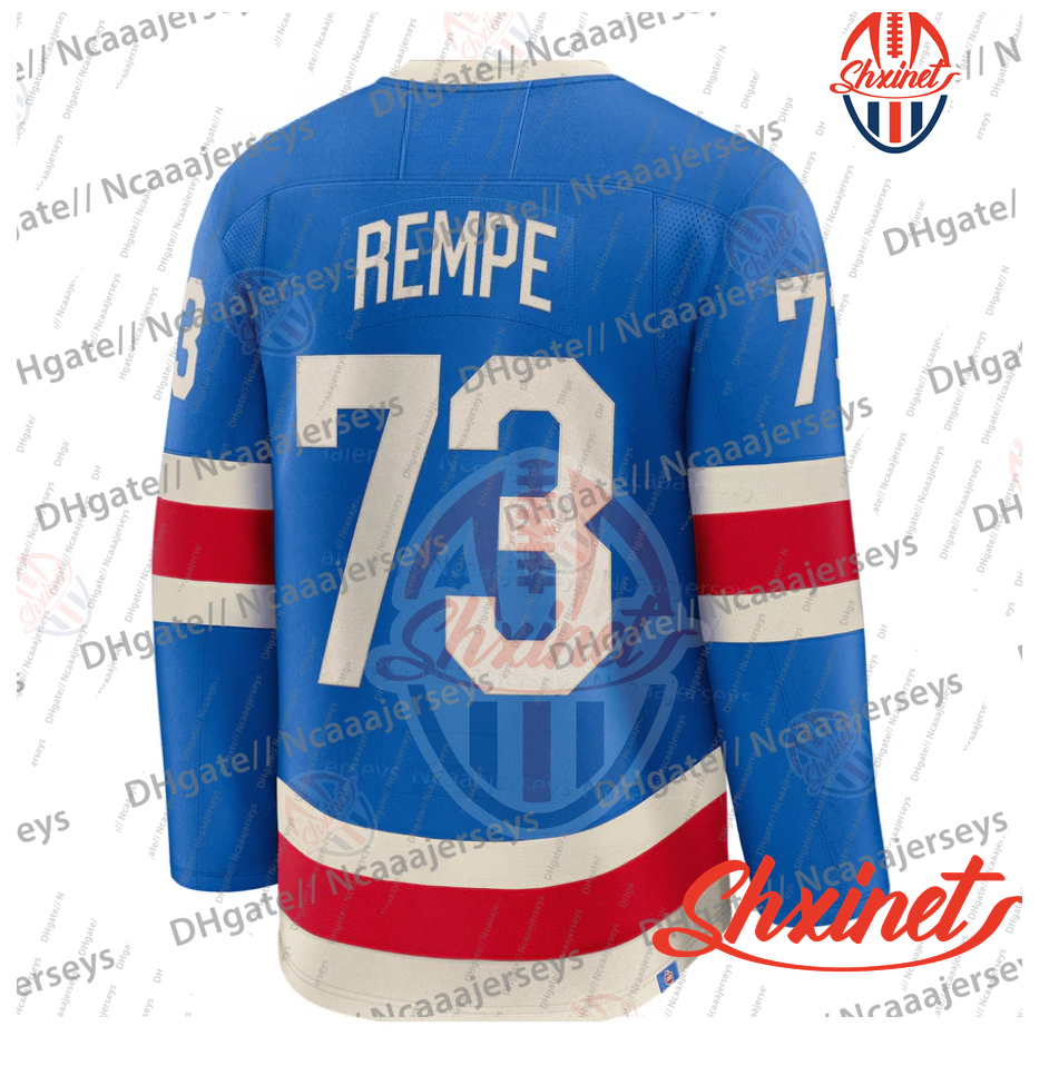 73 Matt Rempe 2026 Winter Classic Jerseys Chris Kreider J.T. Miller Igor Shesterkin Artemi Panarin Jonathan Quick Mika Zibanejads