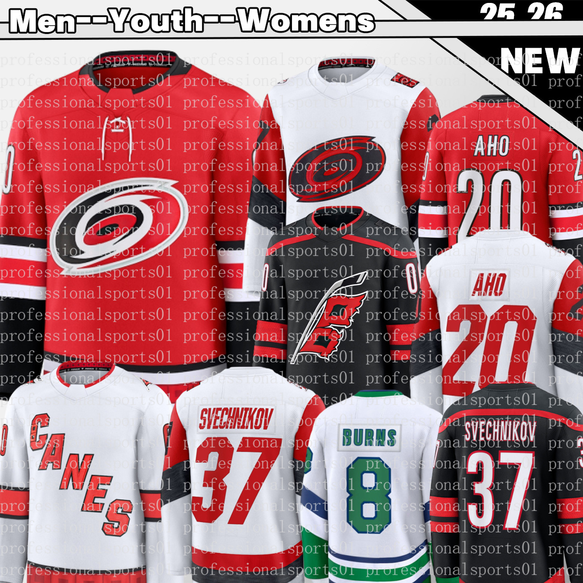 carolina hurricane jersey Hockey Jerseys #20 Sebastian Aho carolina hockey jersey #27 Nikolaj Ehlers Seth Jarvis Andrei Svechnikov Stadium Series Jersey 25 26