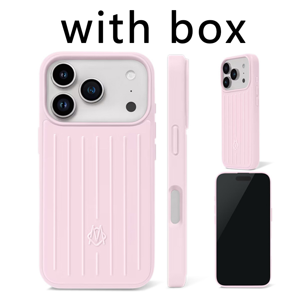 Ballerina pink 17 Pro Phone Suitcase Designer Case for Apple iPhone 16 15 14 13 Polycarbonate Aluminum Alloy MagSafe Cover Cases 6a