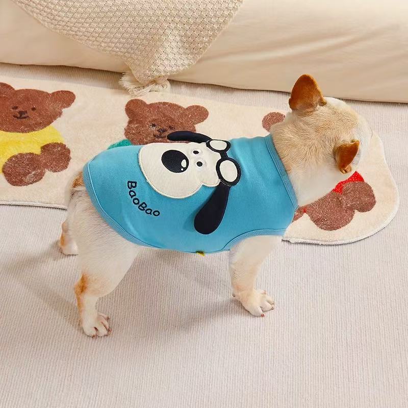 T0044Pet dog clothes princess skirt small dog Teddy summer thin style with leash