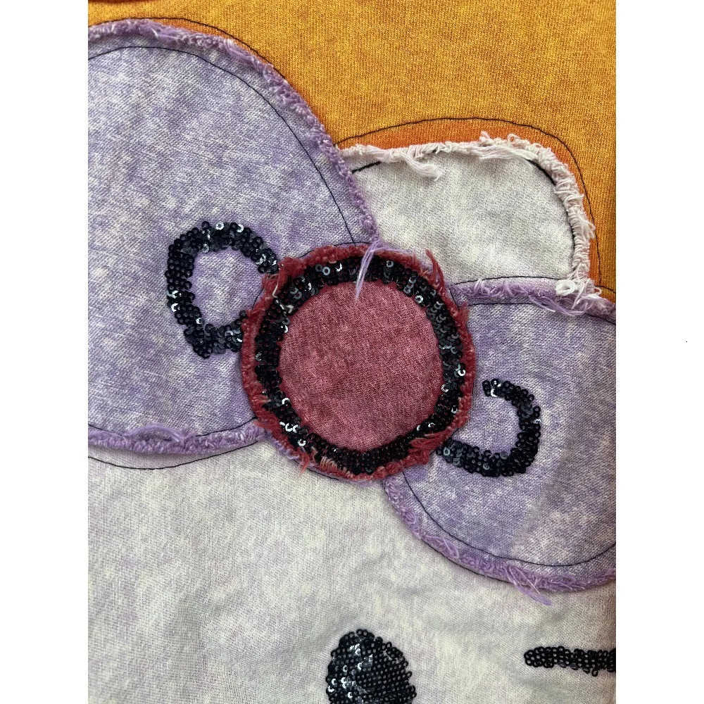 Sanrio Hello Kitty Plus Size Womens Sweatshirt 2025 - Oversized Color Block Crop Top H251121