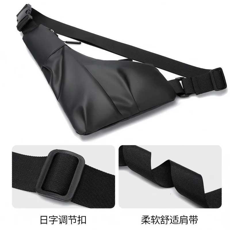 Fashion 1pc Anti-Theft Triangle cross Bag with Adjustable Strap - Casual Ch Bag for MenIdeal for Outdoor ActivitiesCmutingTravel Y251121
