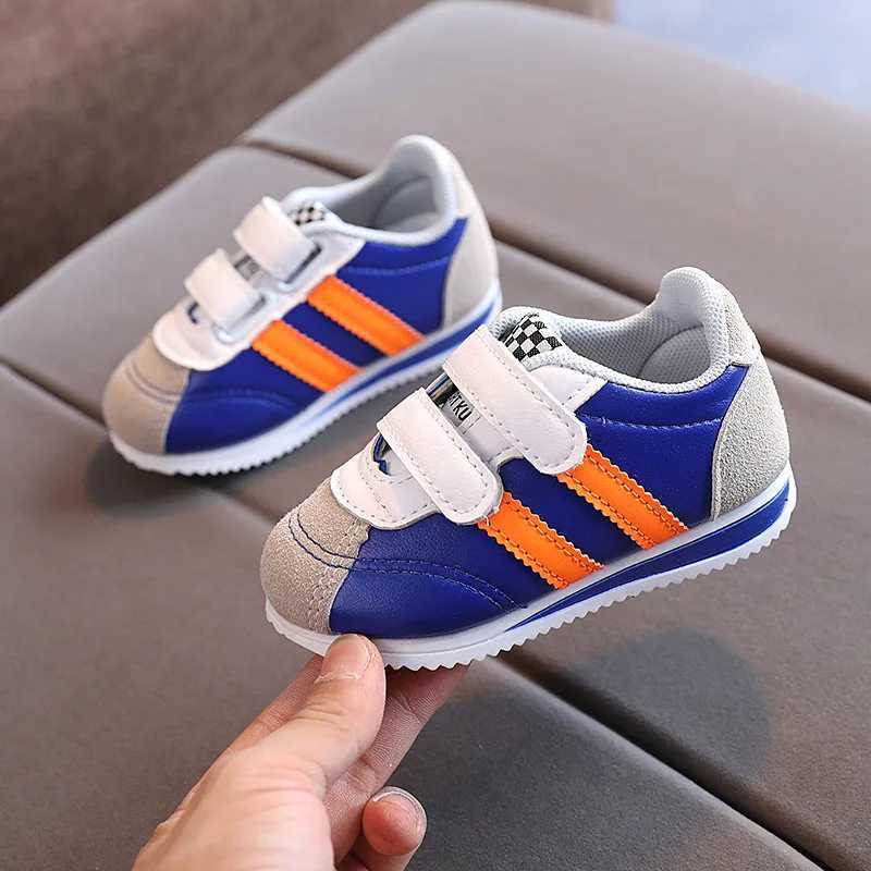 New Childrens Korean Style Boys Sports Girls Soft Sole Casual Shoes Spring Autumn Kids Fashion Sneakers H260130