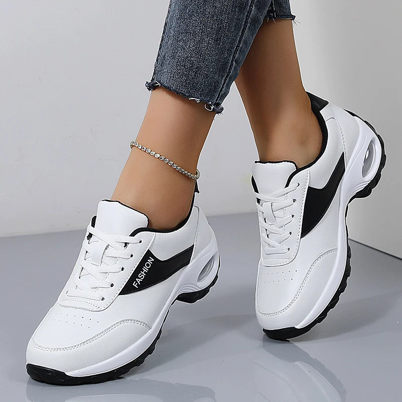 Selling Womens Thick Sole Casual Sneakers Women Fashion Vulcanized Shoes ner Trainers Platform Lace Up Walking 251121