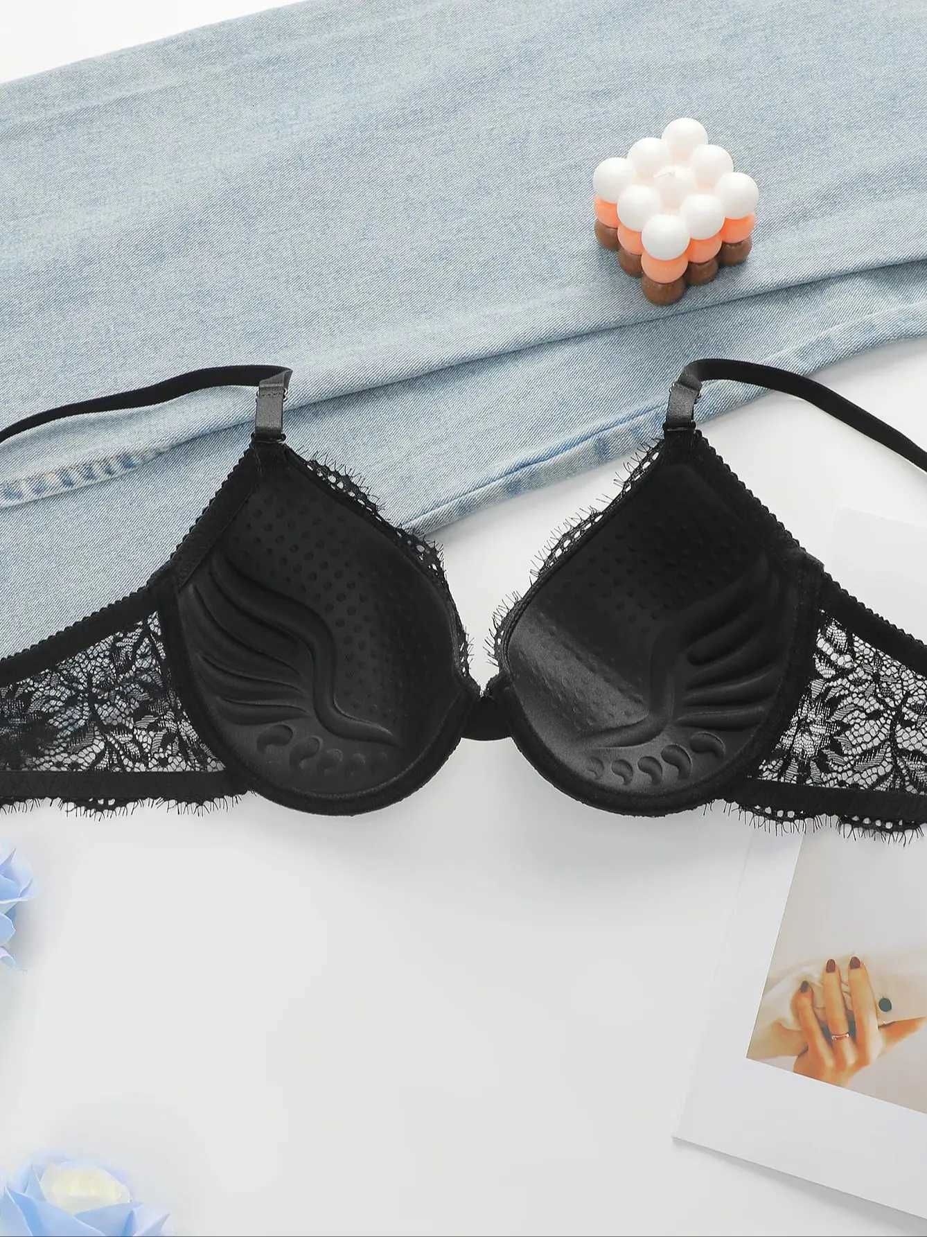 Viomisha Lace Underwire Lingerie Set Women Push Up Bra with Steel Ring Fashion Women Underwear Panty Everyday Brassiere SetsXJ251106