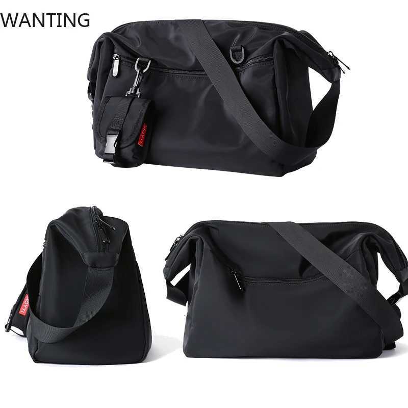 Fashion Simple Men Messenger Bags Waterproof Casual Sports Crossbody Bag 14 Inch Laptop Shoder Bag Large Capacity Unisex Travel Bag Y251121