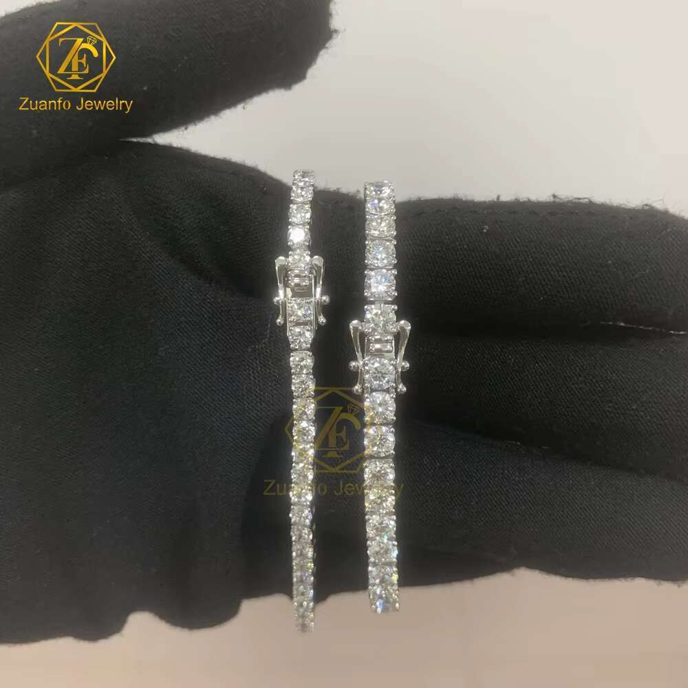 14k Tennis Chain Lab Diamond Igi Certified Laboratory Diamond Chain 3mm Lab Grown Diamond Tennis Bracelet Not Moissanite