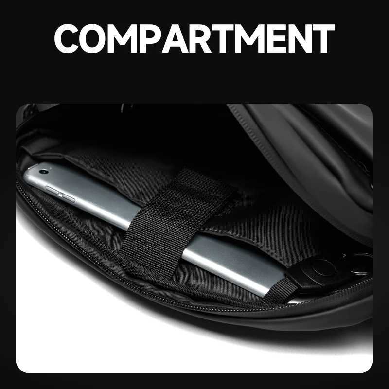 Fashion MOYYI Sling Bag Mens Shoder Crossbody Bag Waterproof Fanny Bag School Crossbody with Magnetic Snap Trendy Fit 79 inch iPad Y251121