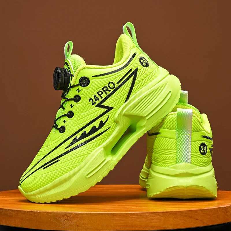 Childrens Sports Shoes 2025 Autumn New Ultra Light Cushioned Sneakers Outdoor Training Flat Comfortable Running Shoes for KidsW251121