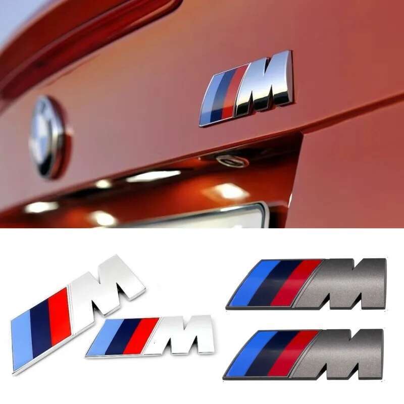 1PCS M badge automobile fender tail ABS is suitable for M10 F13 F15 F16 F3 34 F32 F31 E36 E60 body sticker.