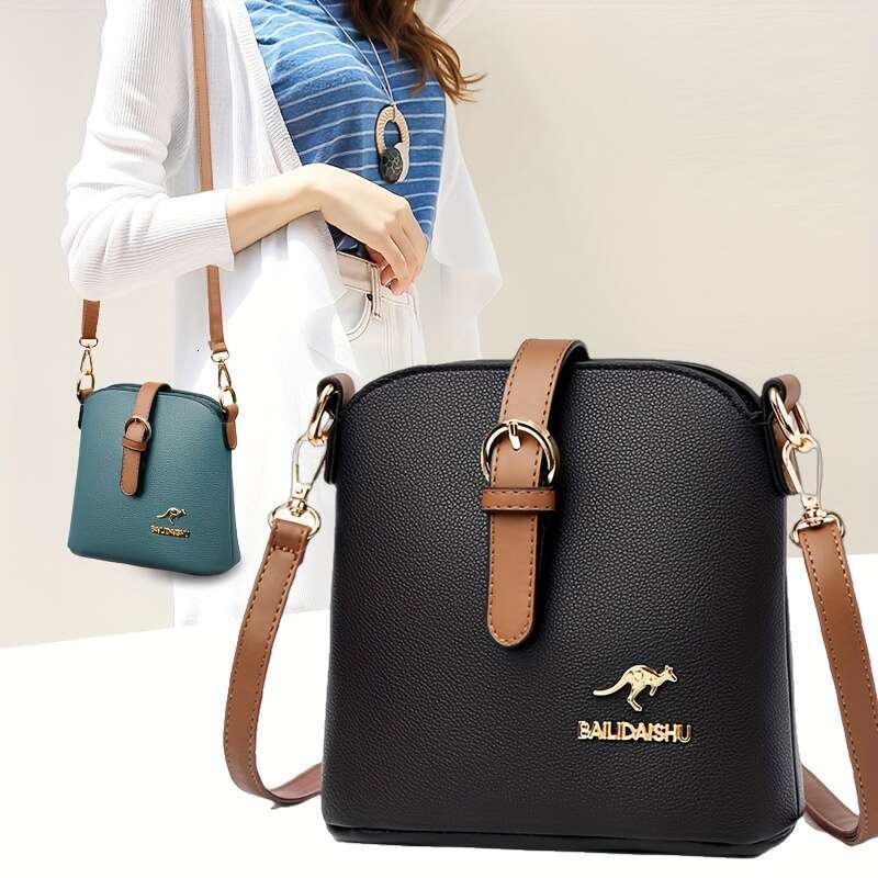 Elegant Women's Stylish Single Shoulder Small Size Bucket Lightweight Travel Shopping Crossbody Bag