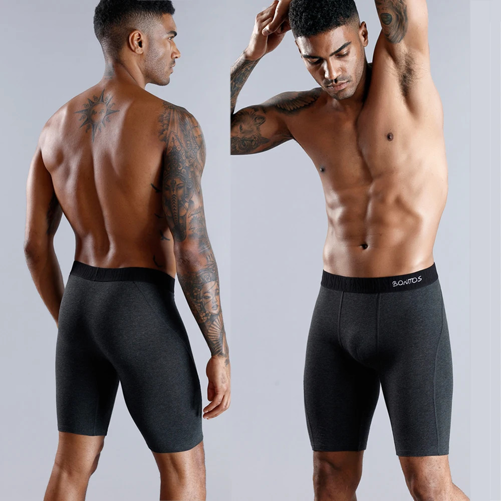 5piece long boxer mens underwear cotton leg set sexy shorts family bag 250417