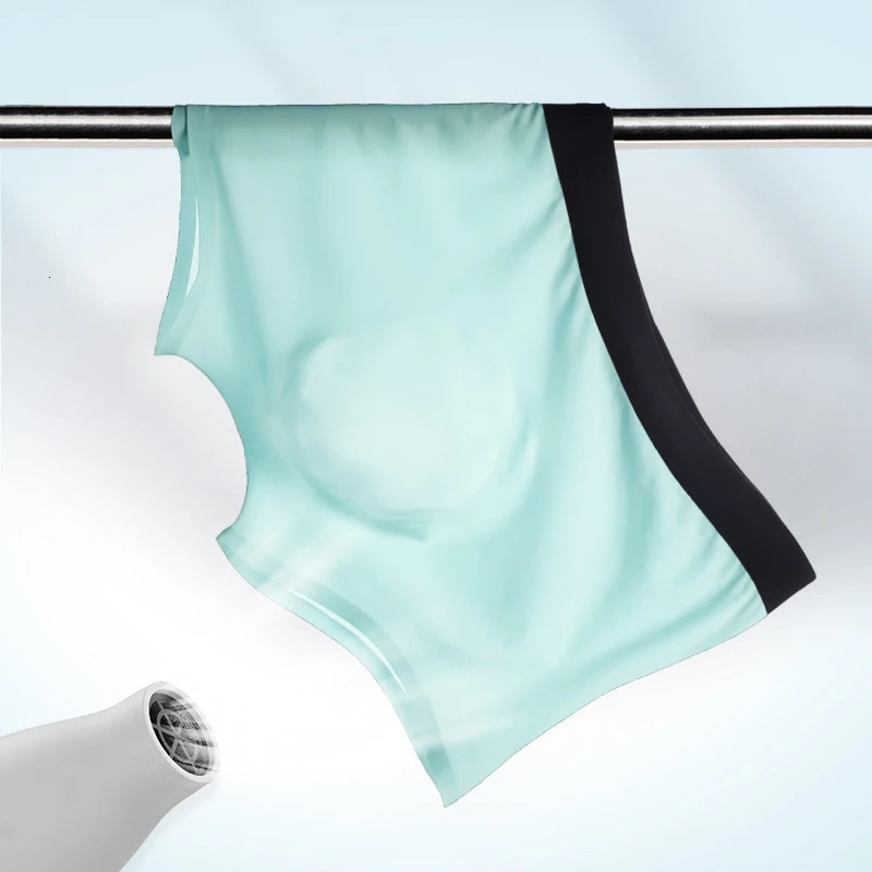Mens underwear mens ice silk 3D molded boxer seamless thin boxing shorts summer breathable 250417