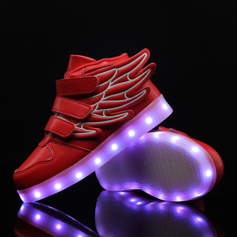 Autumn and winter luminous shoes, luminous shoes, sports shoes, fashionable trendy shoes, LED men's and women's shoes, casual children'