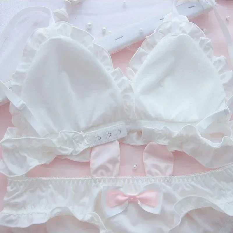 Little White rabbit ears girls underwear Japanese girls pure desire small chest thin bra without underwireXJ251106
