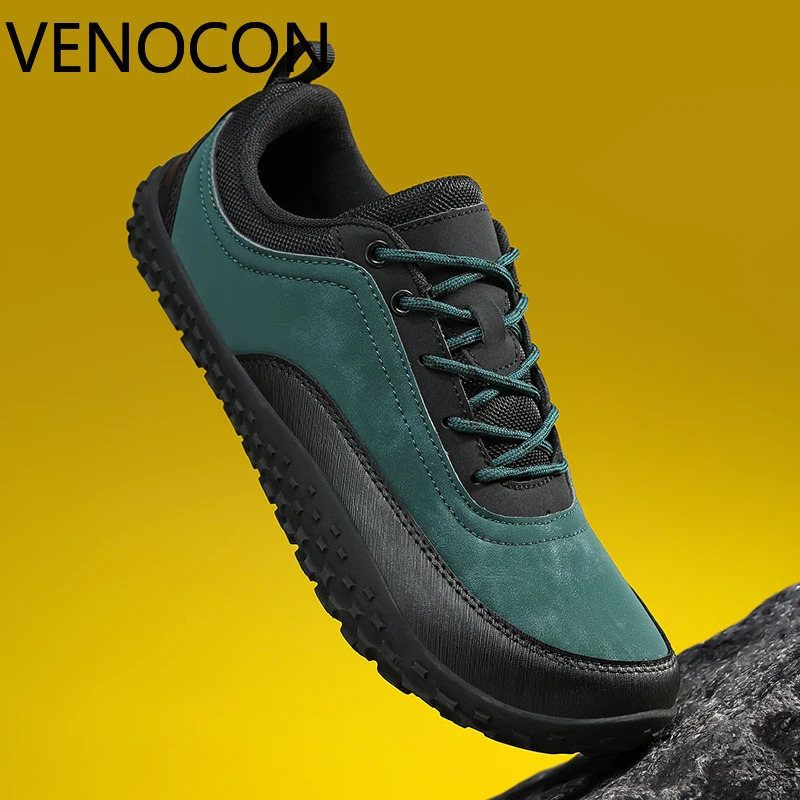 VENOCON Barefoot Minimalist Mens Stylish Style Casual Shoes Sneakers With Wide Nose Toe Box Walking Hiking Trail Footwear Man 251121