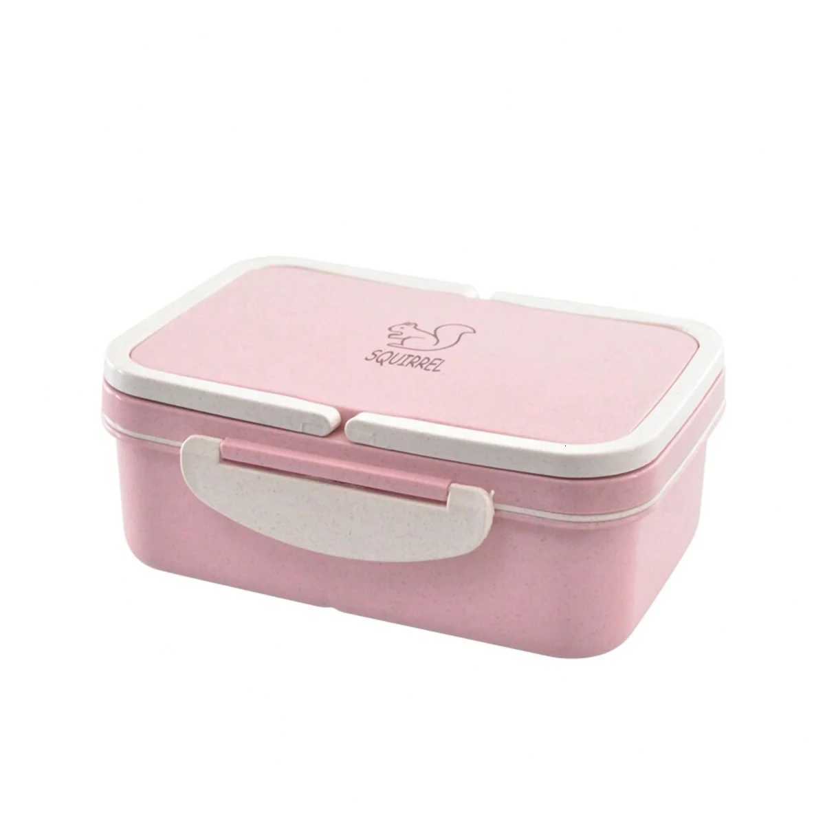 1pc-Microwave lunch box wheat straw bento box plastic food container kitchen accessoriesM251121