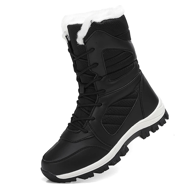 Snow Boots for Couples Winter Style FleeceLined Thickened Warm ThickSoled HeightIncreasing Short 251121