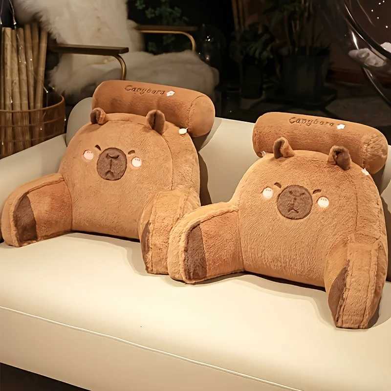 Lovely Capybara Backrest Cushion Large Backrest CushionLumbar Support Triangle Reading Adorable Design C251121