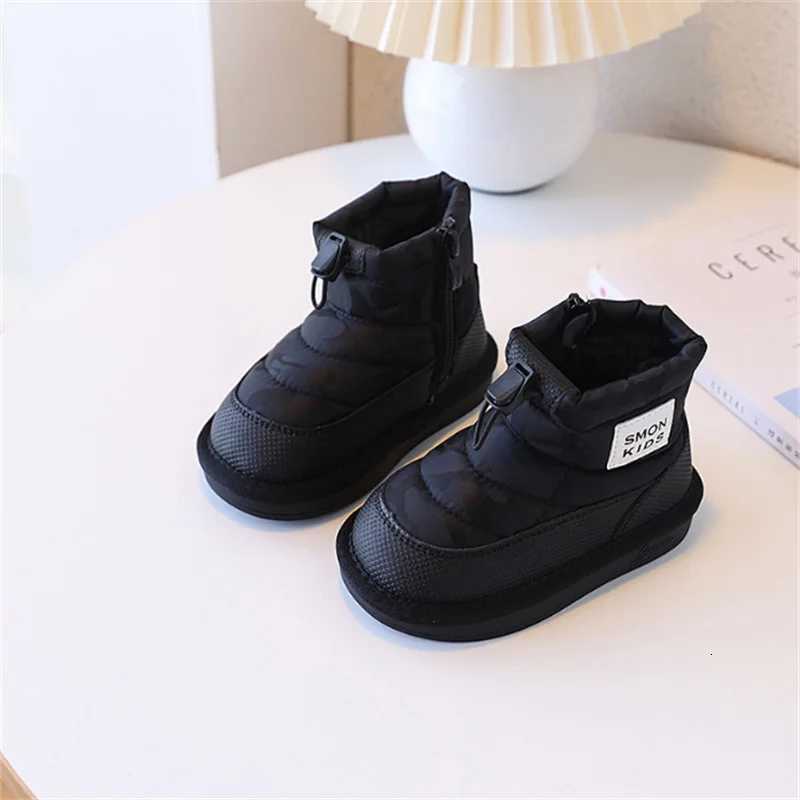 Winter Children Snow Boots 2025 Camouflage Waterproof Warm Plush Toddler Boys Non-slip Fashion Girls ShoesW251121