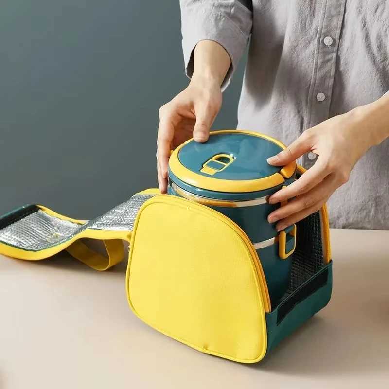 1/2/3/4 Layer Portable Lunch Box Thermo Insulation Bento Thermos Containers Bento Bag Food Warmer for Kids Food ContainersM251121