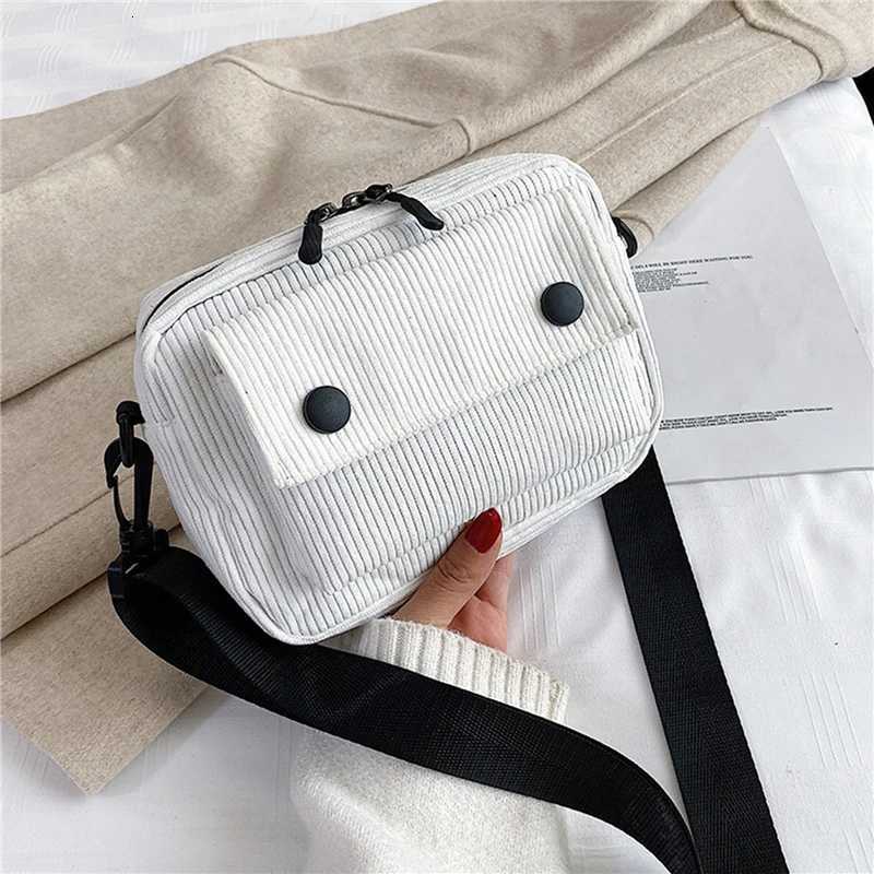 Fashion Women Corduroy Shoulder Bags Student Tote Messenger Bag Satchel Travel Handbags Korean VersatileT251121