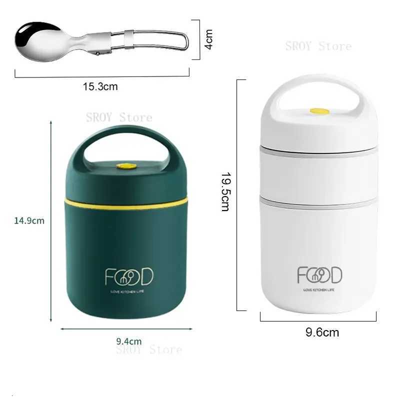 Vacuum Thermal Lunch Box Stainless Steel Insulated Lunch Bag Food Warmer Soup Cup Thermos Containers Lunch Box for Kids M251121