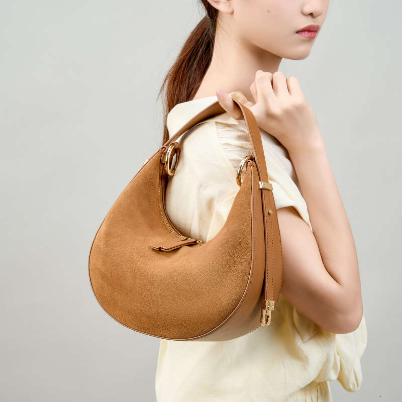 Luxury Bags Designer Minority Crescent Underarm Shoulder Bags High-end New Women's Commuter Large Capacity Leather Simple Hobo Tote