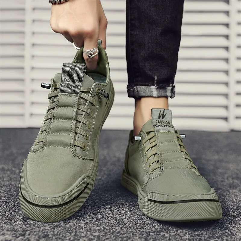 designer sneakers 2024 New Original Brand Green Casual forMen lce Silk Breathable Canvas Shoes Flat LaceUp Walking Shoe Lightweight Sneakers
