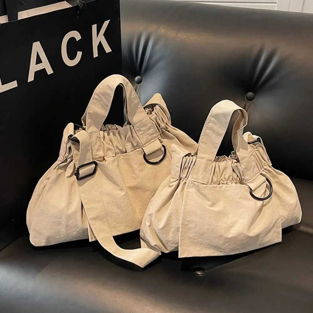 New Canvas Crossbody Bag Large Capacity Solid Color Shoulder Bag Portable Messenger Bags WomenT251121