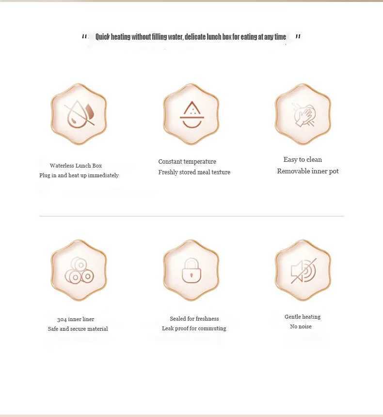 15 Liters Electric Lunch Box Food Warmer Portable Food Warmer for Home or Car - 304 Stainless Steel Leak-proof LinerM251121