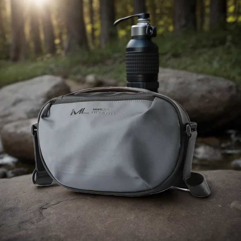Fashion MOYYI Outdoor Sports Waterproof Crossbody Bag Men Grey Nyl Fi Casual Traveling B Phe Pouch Waist Shoder Side Bag Y251121