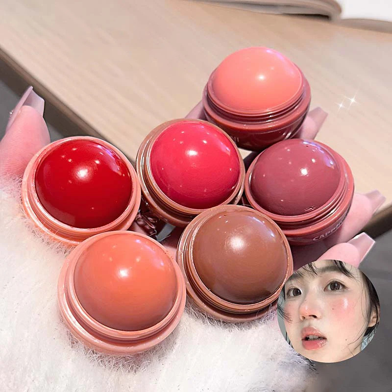 High Pigment Juice Blush Balls Natural Saturation Tint Brightening Moistured Easy Color Rouge Silky Blusher Cream Contour Makeup 251113