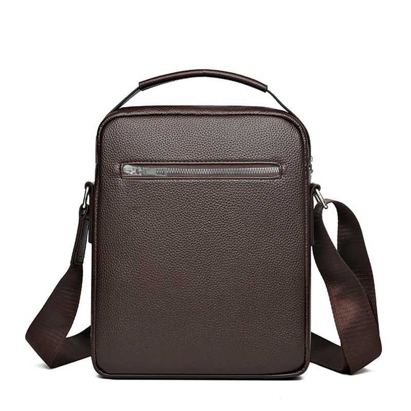 Mens Genuine Leather Crossbody Shoulder Bags High Quality Tote Fashion Business Man Messenger Bag Leather Bags Fanny PackT251121