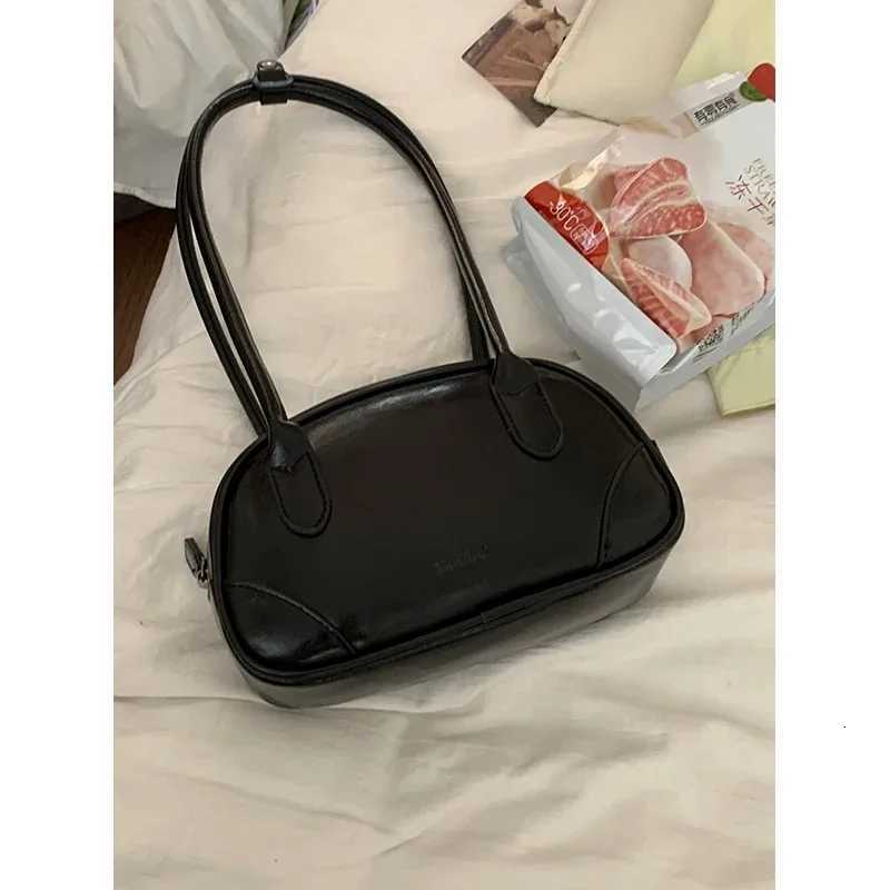 Red Bowling Bag Wens Handbag Underarm Bag Single Shoder Fiable New 2025 Trendy Korean Sle Large Size PU Leather Y251121