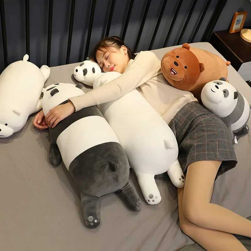 Very We Bare Bears Cushion Lovely Stuffed Animal Grizzly Cuddly Panda Ice Bear Plushies Throw Sofa Bed Room Decor Gifts C251121