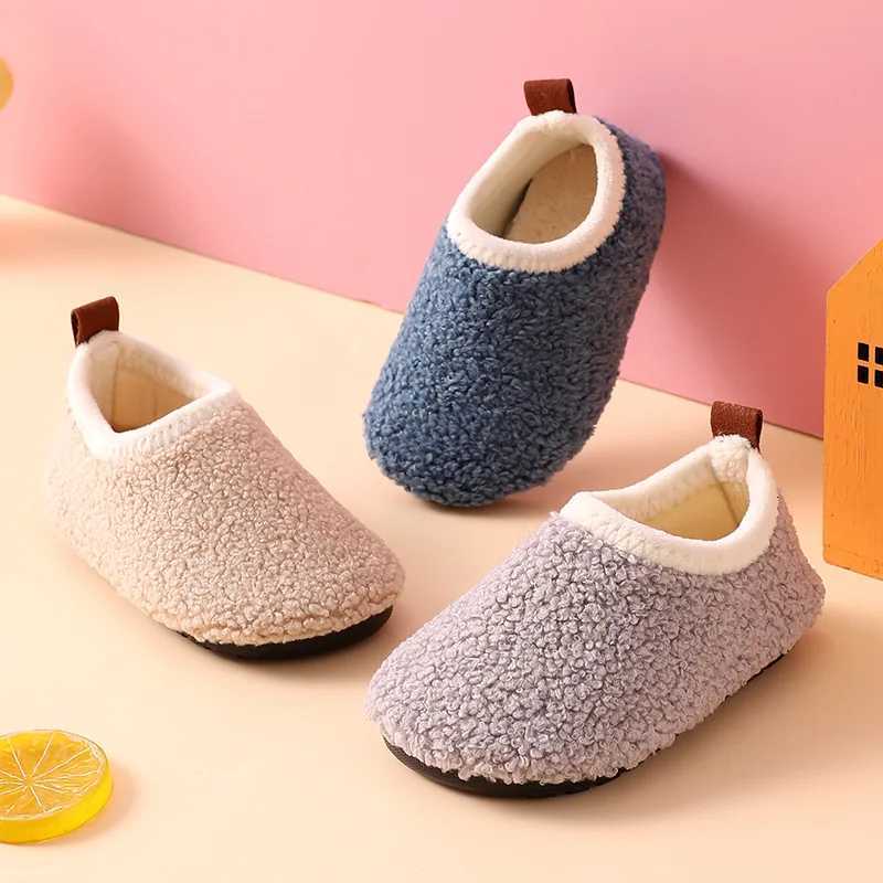 Evshine Curly Plush Children Shoes Super Warm Boys Girls Cotton Shoes Comfortable Casual Fuzzy Shoes Non-Slip Kids Cotton ShoesW251121