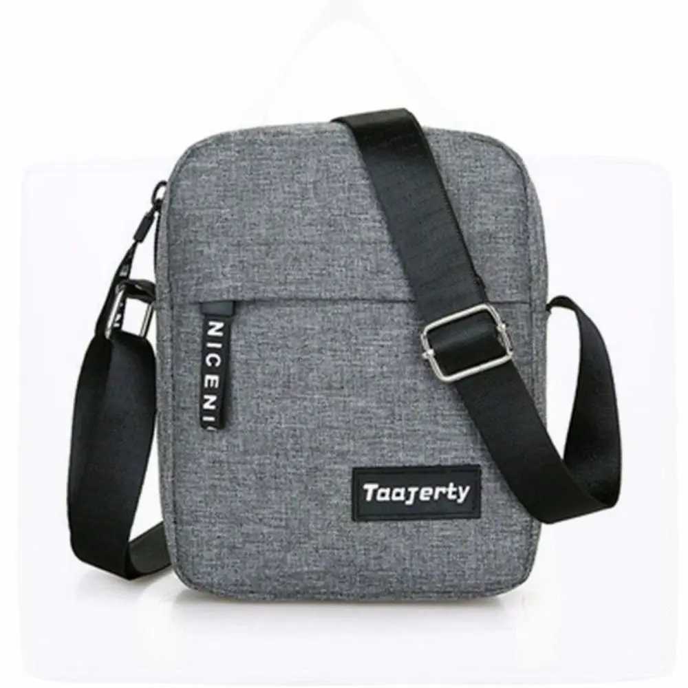 portable Nylon Shoulder Bag Solid Color Casual and Fashionable Crossbody Bag Business Retro Bag Men Hand BagT251121