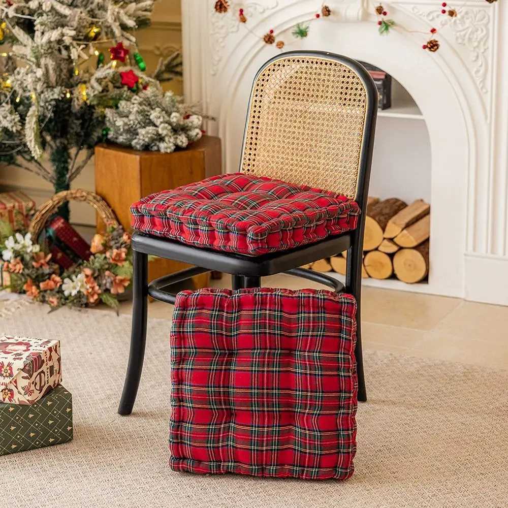 British retro dining chair cushion Christmas Day home decoration chair cushion thickened C251121