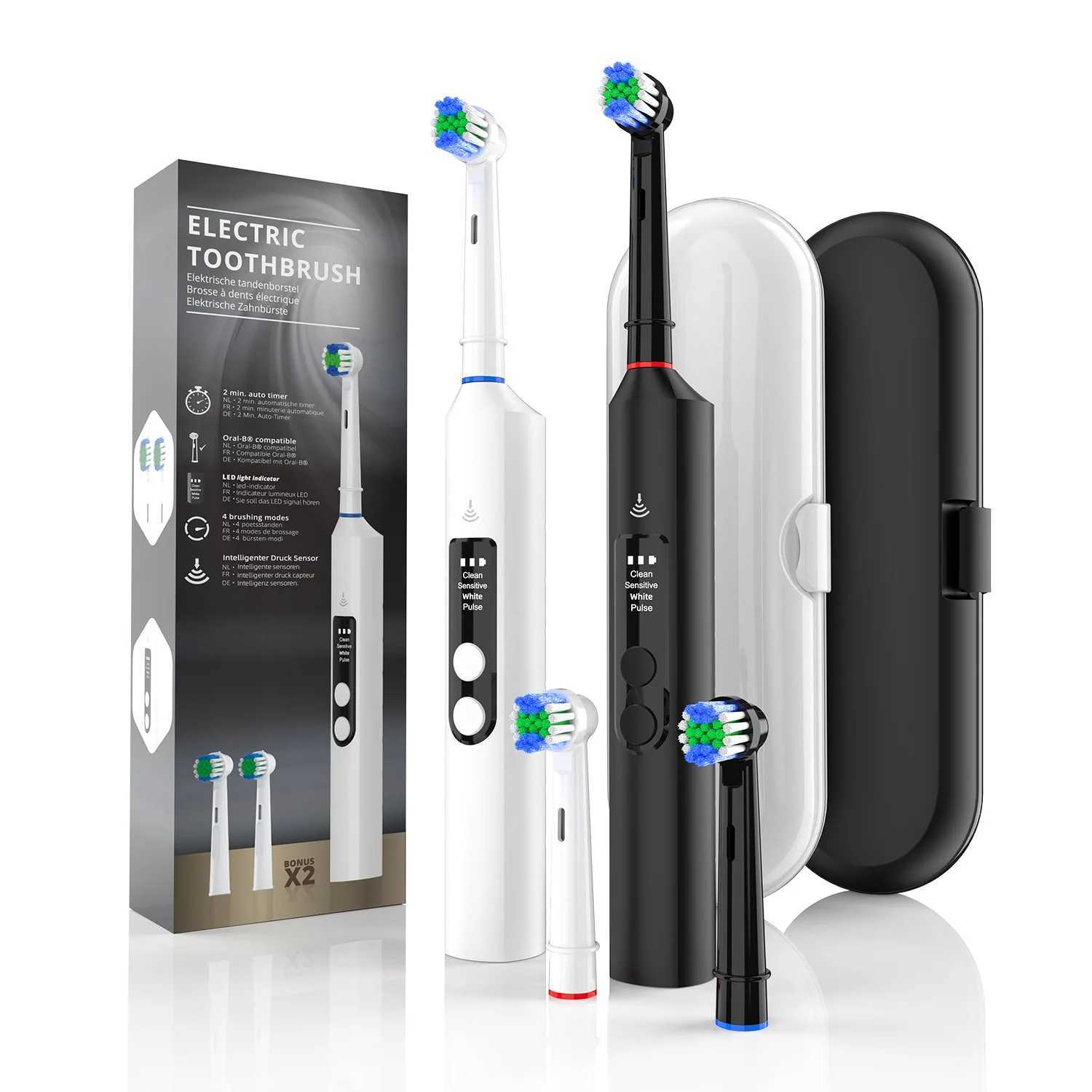 Wireless Charging Soft Bristle Fully Automatic Intelligent Electric Toothbrush Head Rotating Adult Model Pressure Sensing C251121