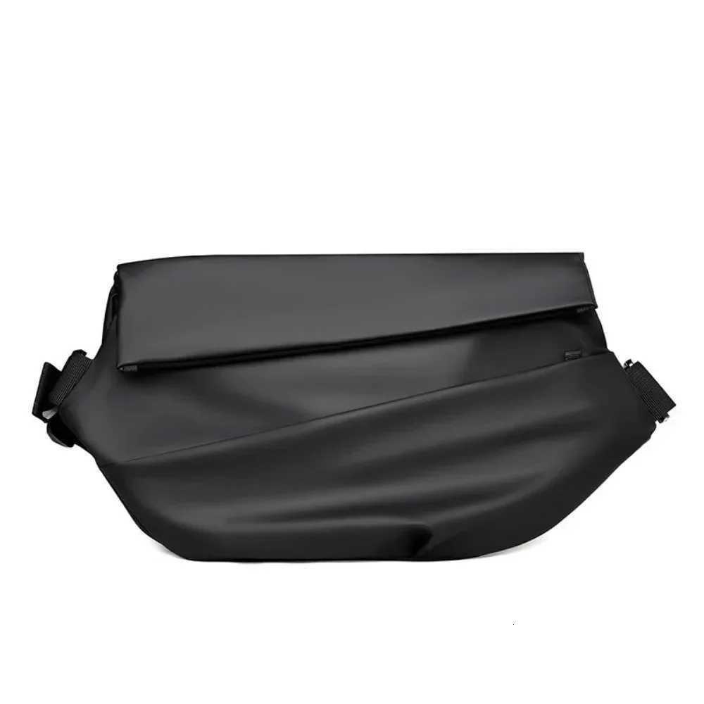 Fashion Premium Waterproof Magnetic Buckle Crossbody Bag Persality Fi Men Messenger Bag Black Minimalist Shoder Bags Men Bag Y251121