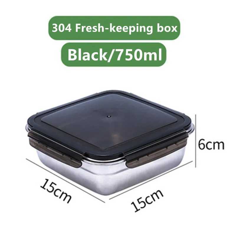1200/750/400ML Lunch Box Sets Food Grade 304 Stainless Steel Anti-leak Bento Box Strong Tightness Microwave Can Heating LunchboxM251121