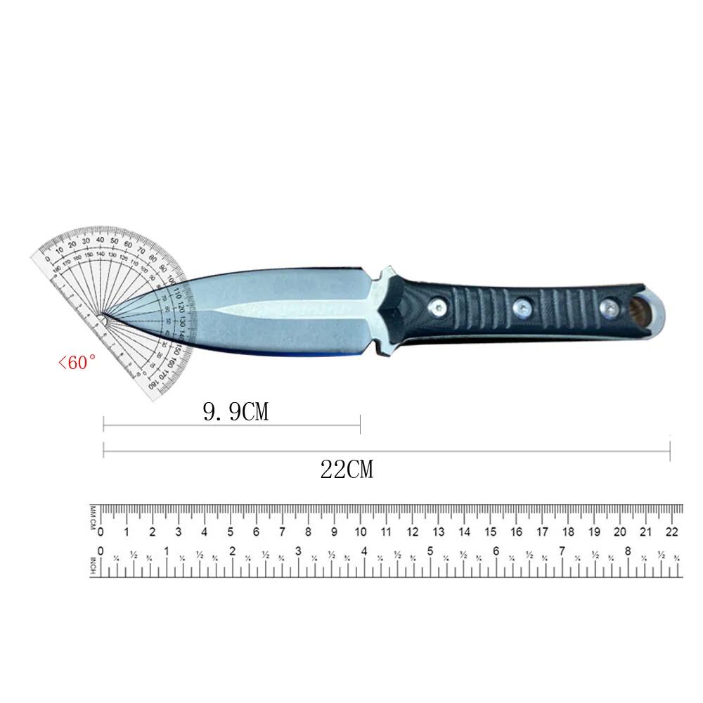 Borka SBK SBD Kitchen Fixed M Steel Blade Black G Handle Precision Cutting Chef Knife