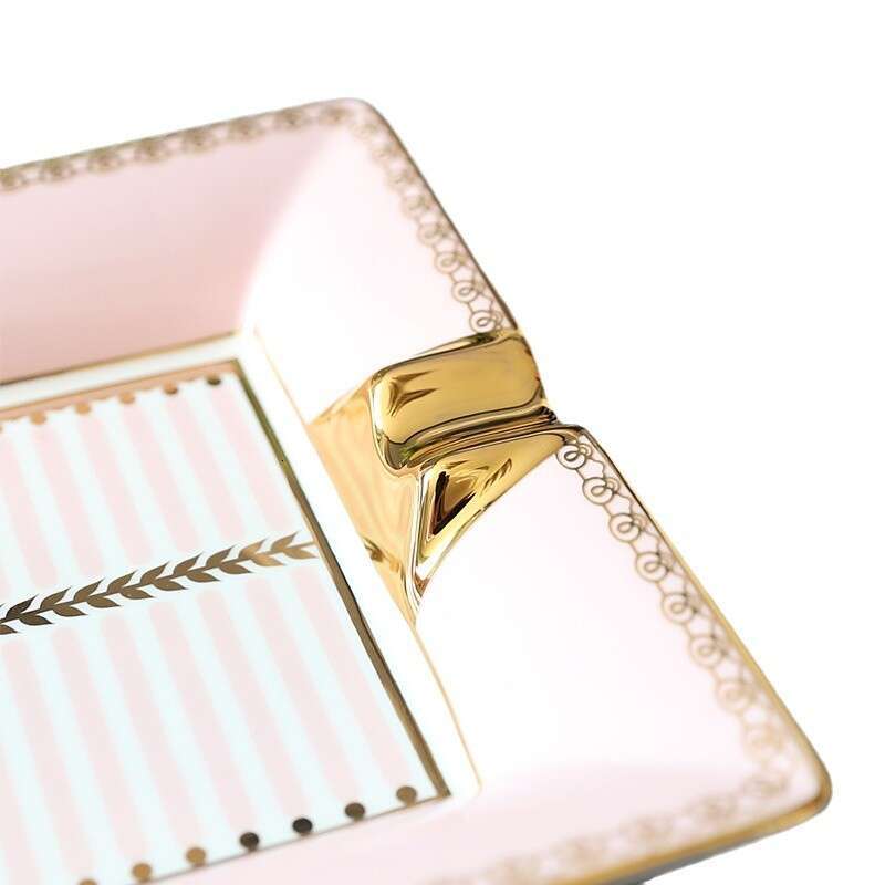 Ins Nordic Ceramic Creative Home Living Room European Style Personality Trendy Office Large Ashtray High-Quality