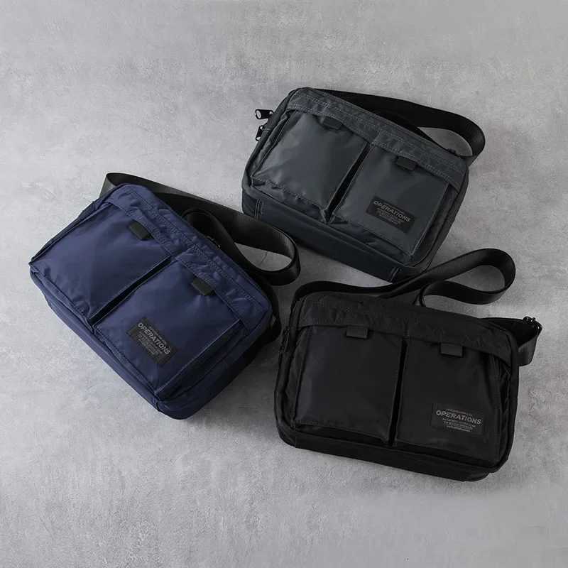 Fashion Japanese style Square Messenger Bag with Mtiple Pockets for Mens Daily Cmute and Casual Outings bag for men bolso hbre Y251121