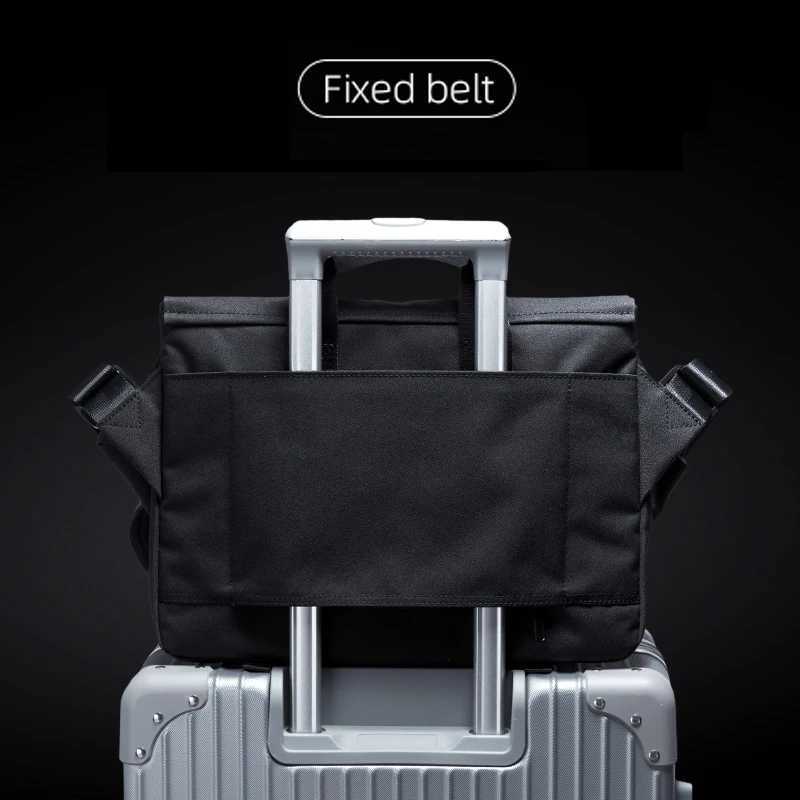 Fashion Messenger Bag for Men Waterproof Nyl Crossbody Bag Fit 14 Inch Laptop College Travel Sling Bag with Reflective Design Y251121