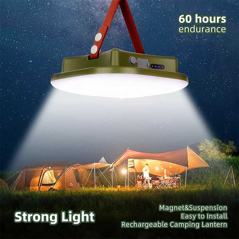MOSLIGHTING13500mAh LED rechargeable camping light portable flashlight with magnet fashionable tent light work and maintenance emergency lighting Y250